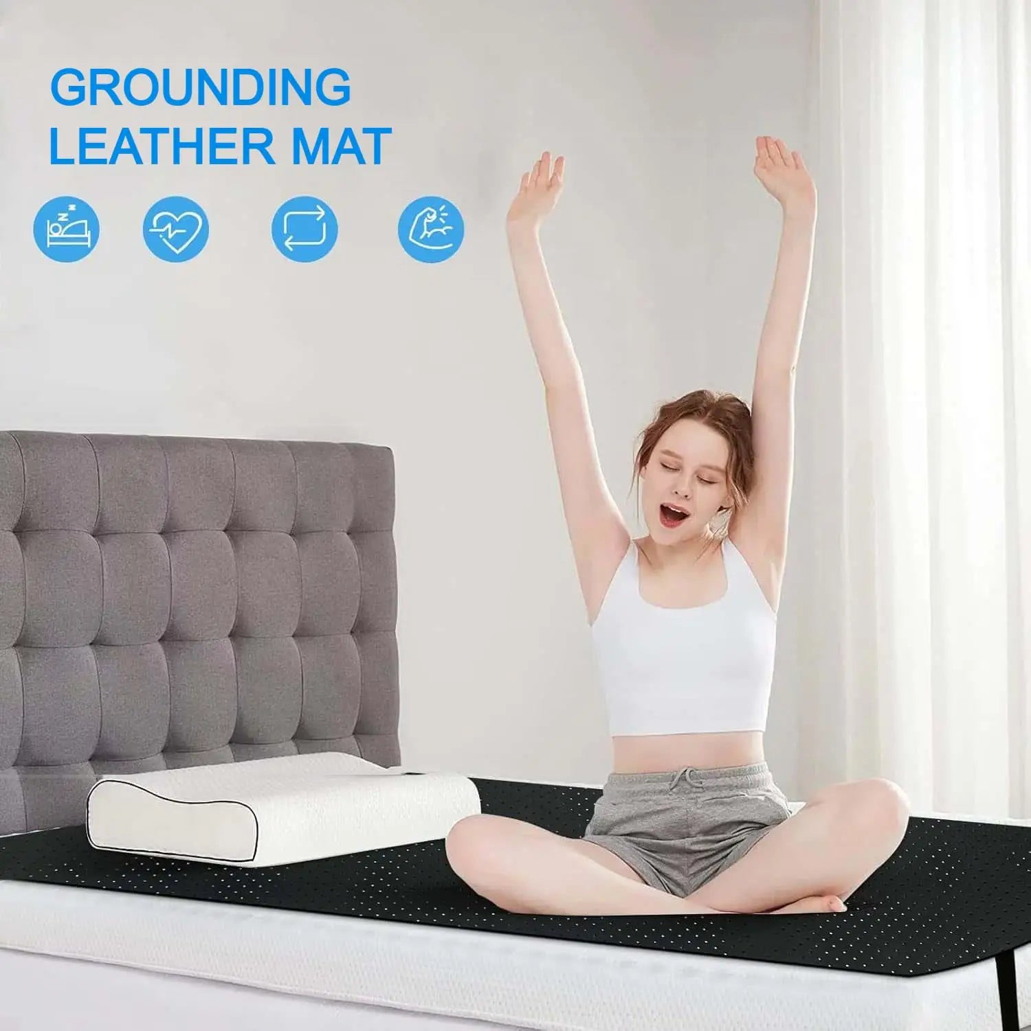 Grounding Sheet Combo, Grounding Mat, Faux Leather Grounding Mat.