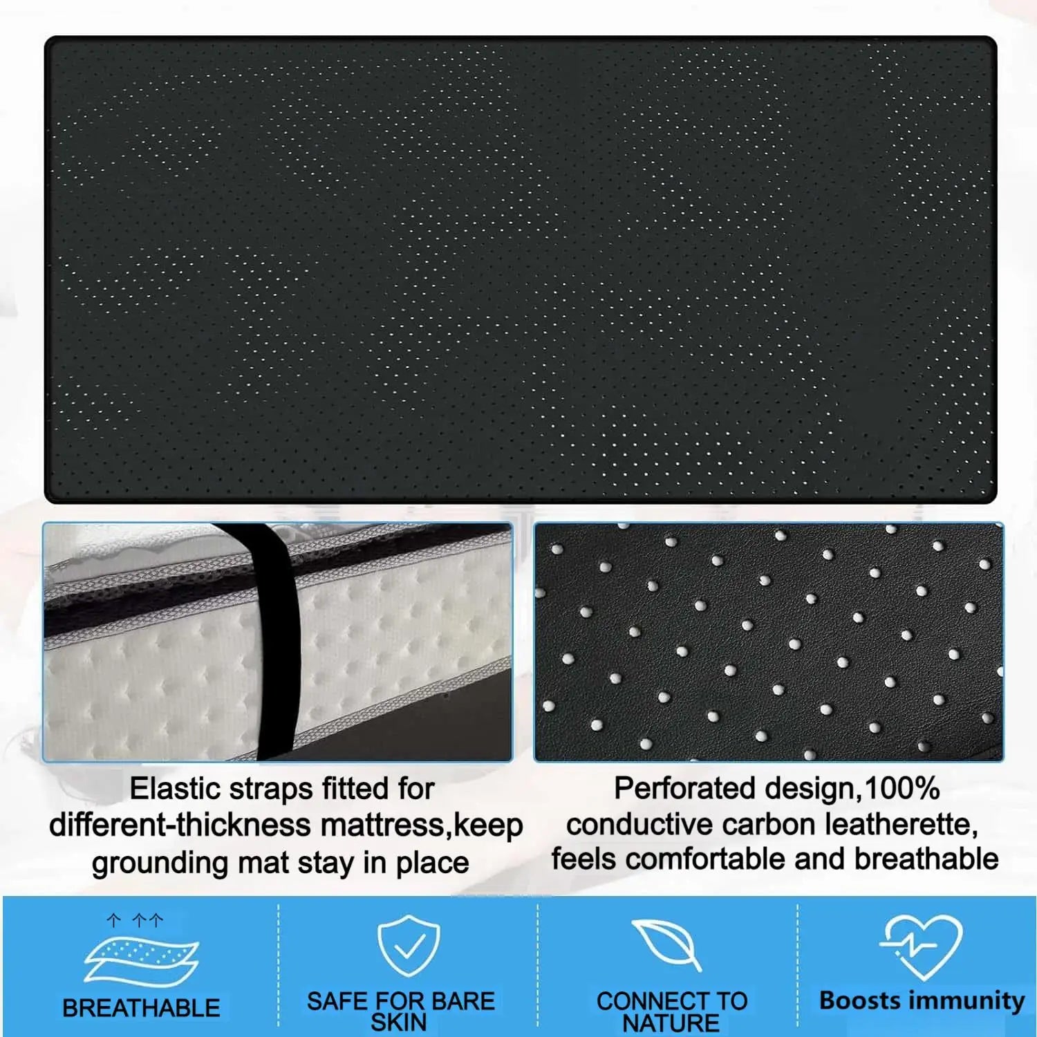 Grounding Sheet Combo, Grounding Mat, Faux Leather Grounding Mat.