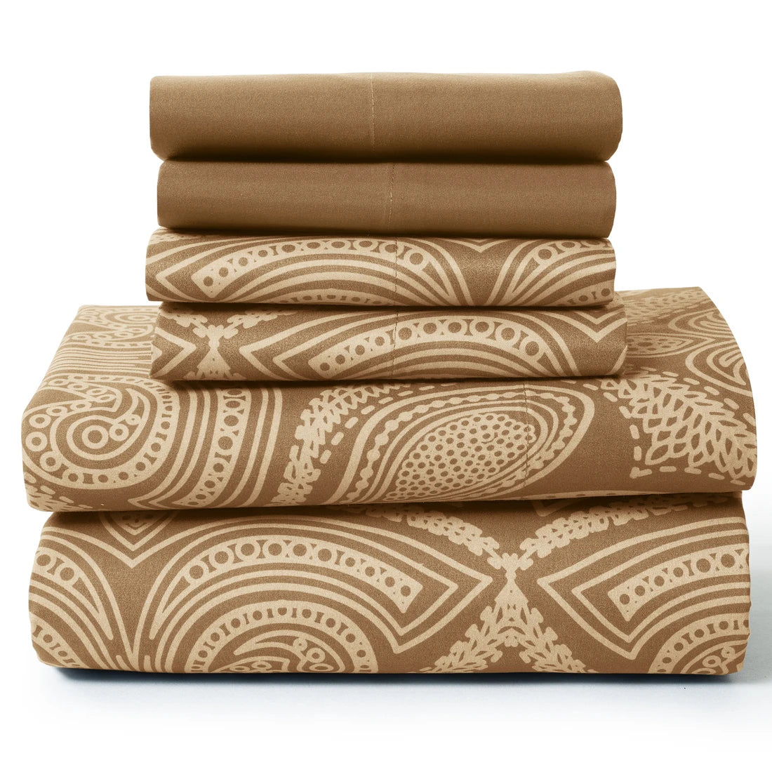 Lux Decor 6Pc Paisley Sheet Set – Luxurious Printed Bed Sheets
