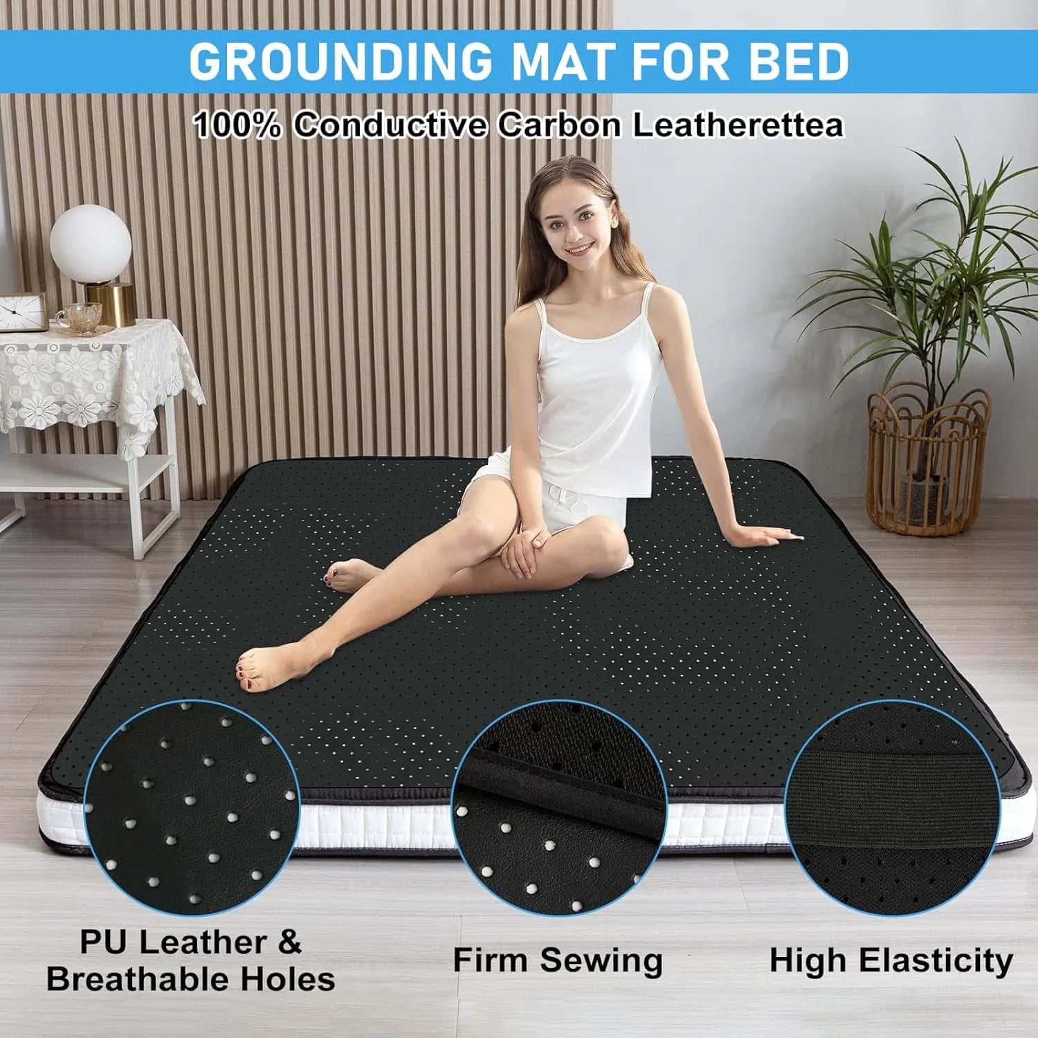 Grounding Sheet Combo, Grounding Mat, Faux Leather Grounding Mat.