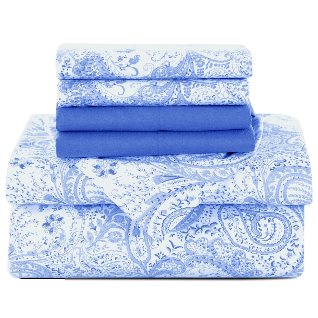 Lux Decor 6Pc Paisley Sheet Set – Luxurious Printed Bed Sheets