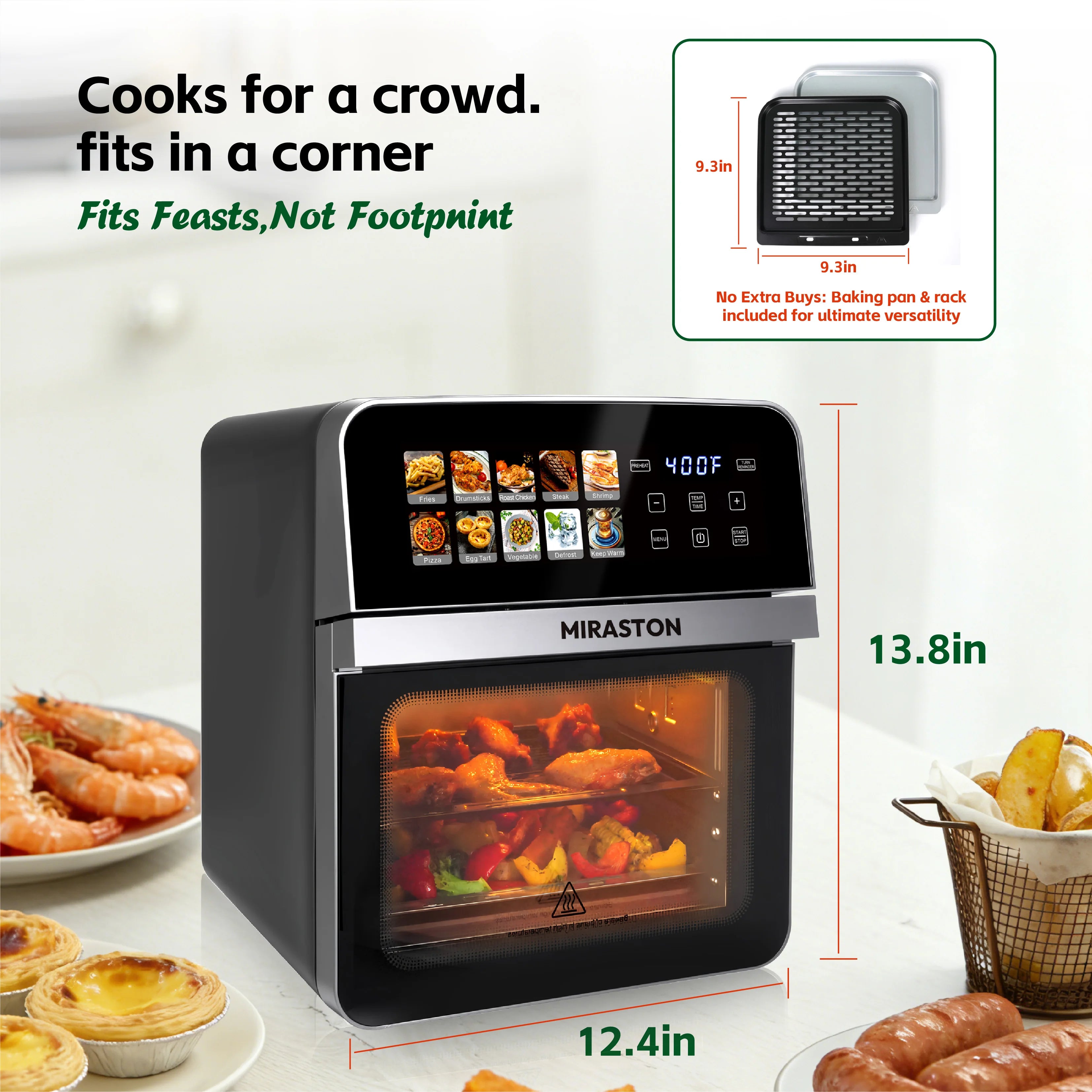 10QT Air Fryer Toaster Oven
