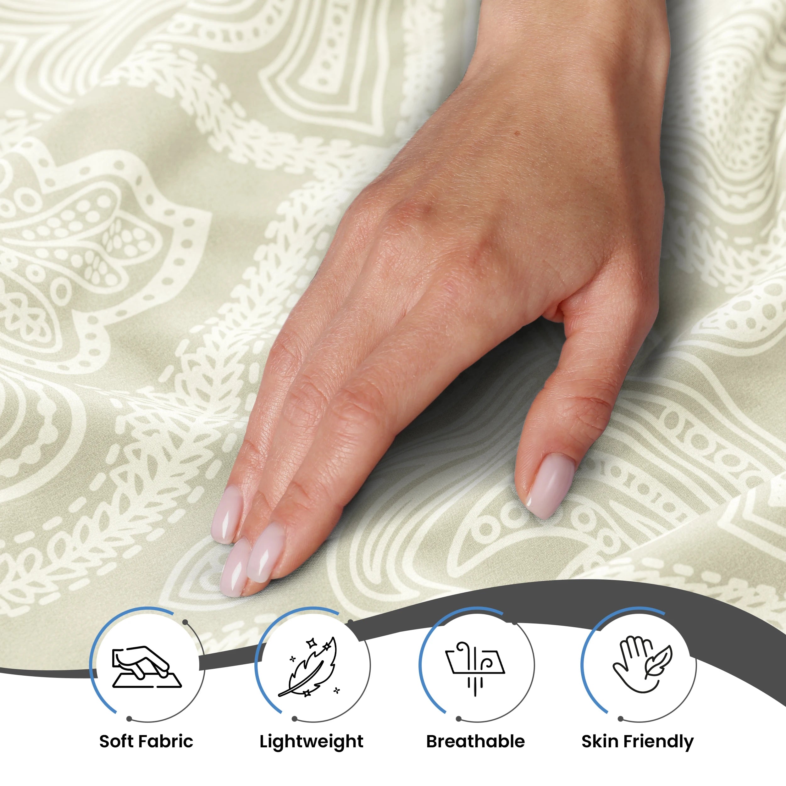 Lux Decor 6Pc Paisley Sheet Set – Luxurious Printed Bed Sheets