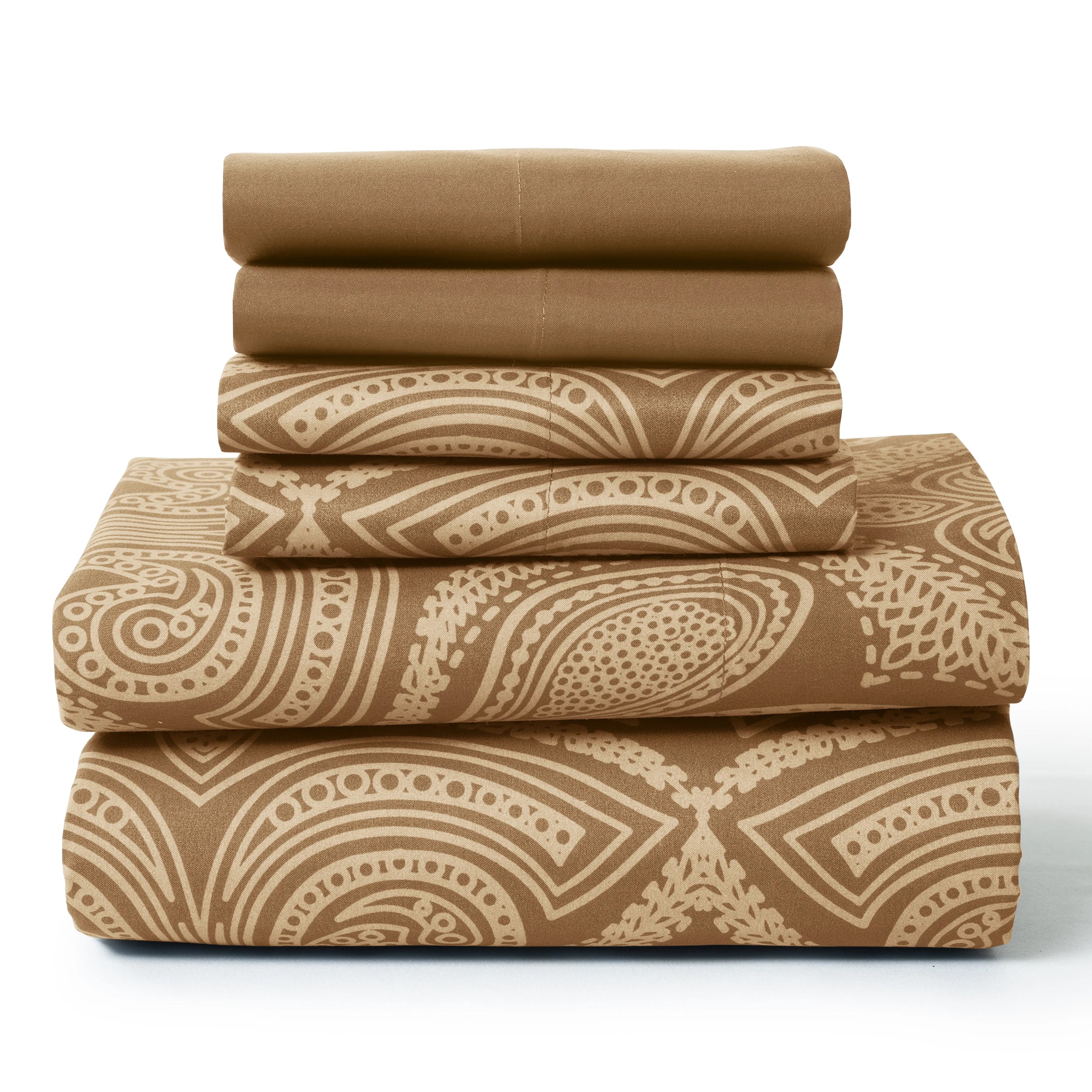 Lux Decor 6Pc Paisley Sheet Set – Luxurious Printed Bed Sheets