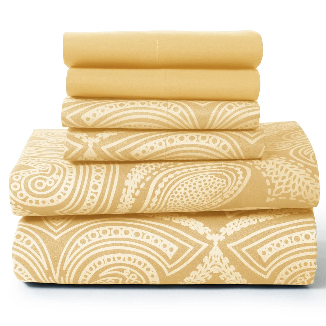 Lux Decor 6Pc Paisley Sheet Set – Luxurious Printed Bed Sheets