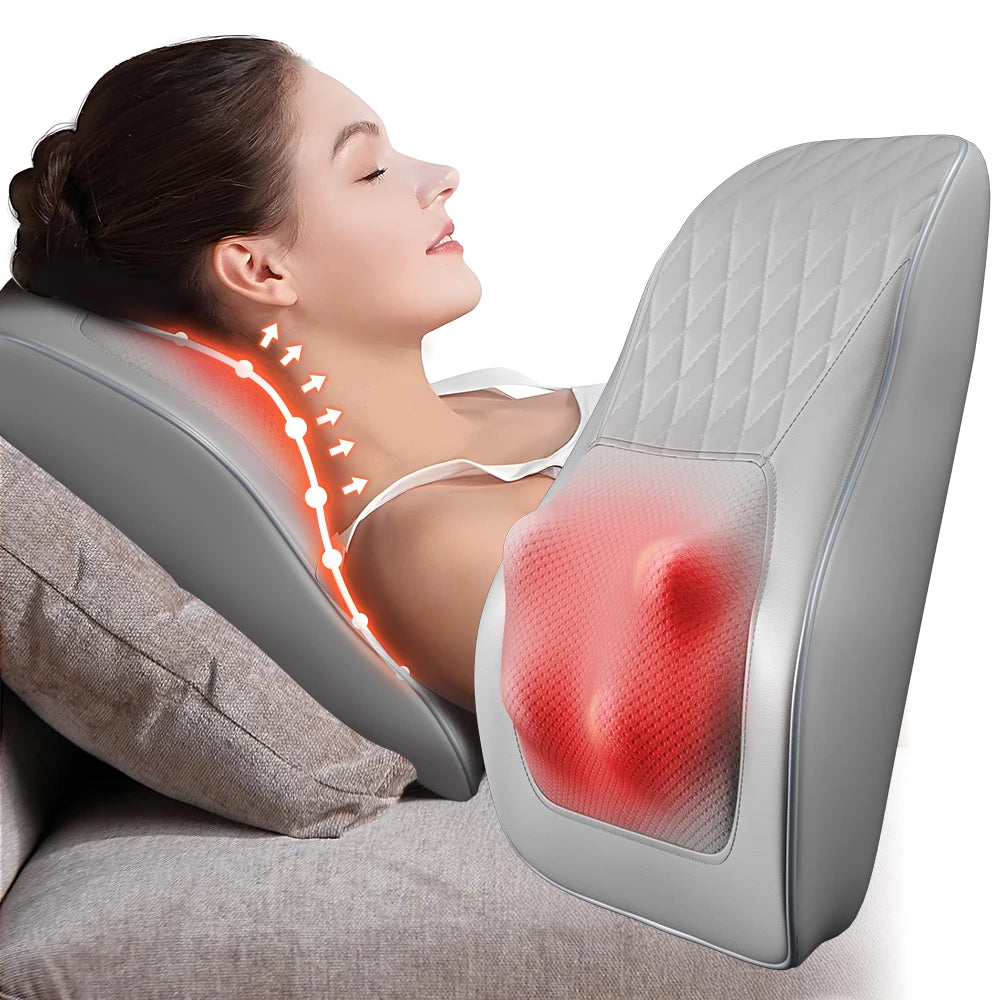 3D Heated-Kneading Massage Pillow