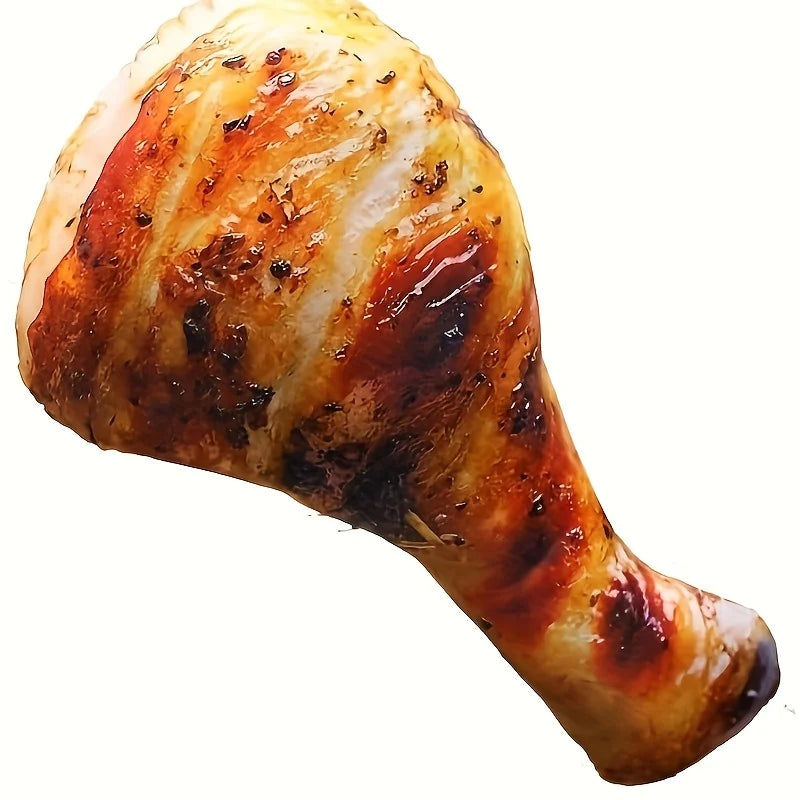 Realistic Chicken Leg Dog Chew Toy Durable Plush Teeth Cleaning for Small Medium Breeds Puppies Dental Health Pet Accessory