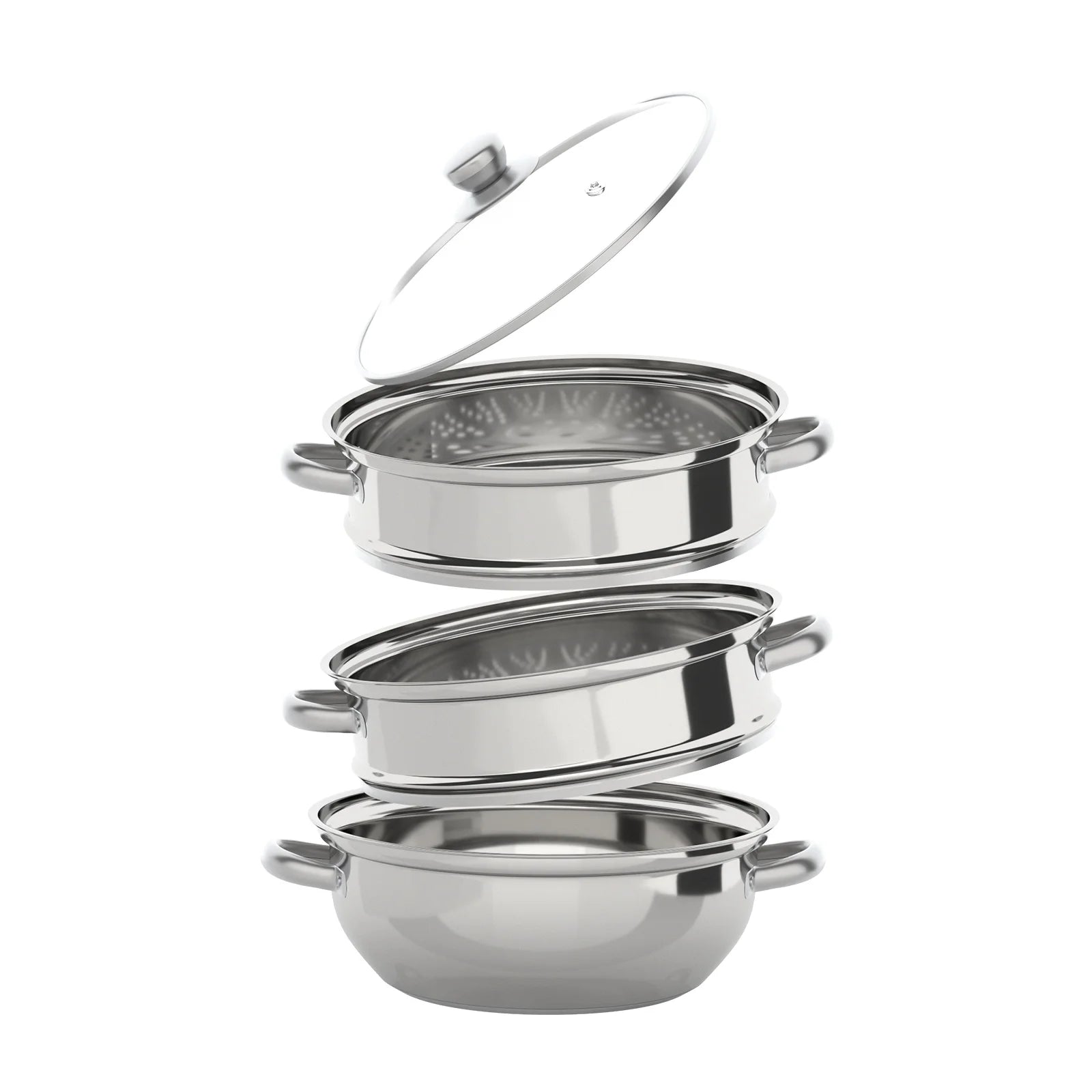 28CM Multi-Function 3 Tier Cook Food Veg Pot