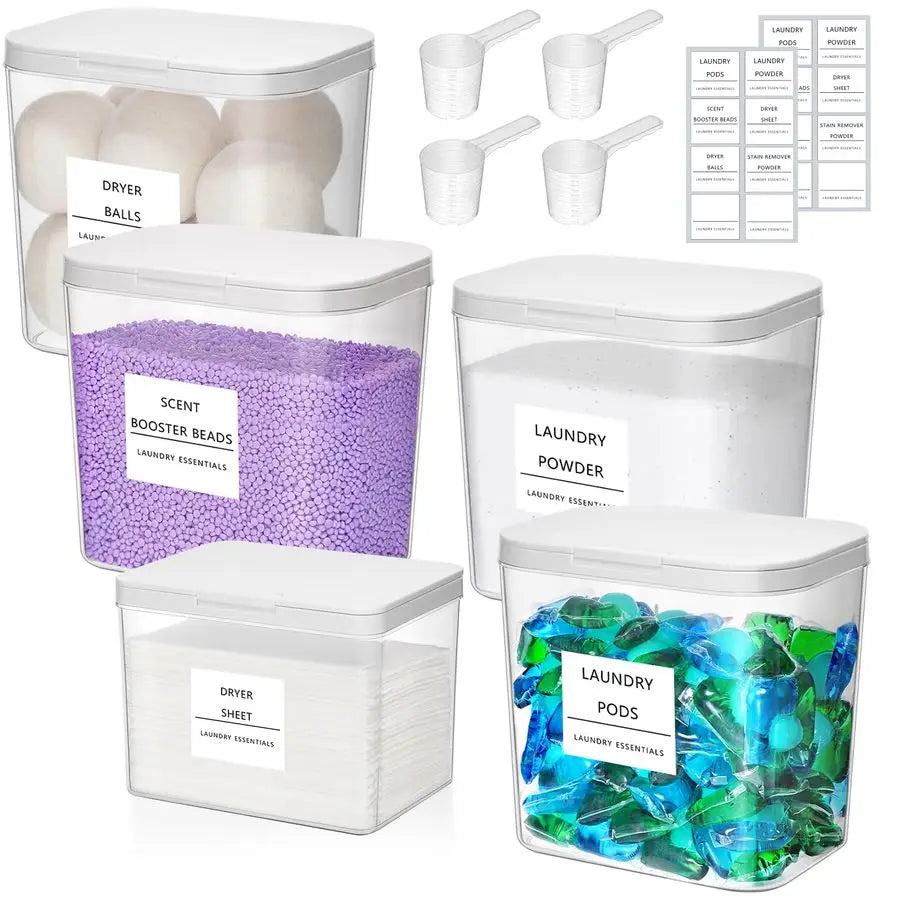 Laundry Pods Container with Popup Lid