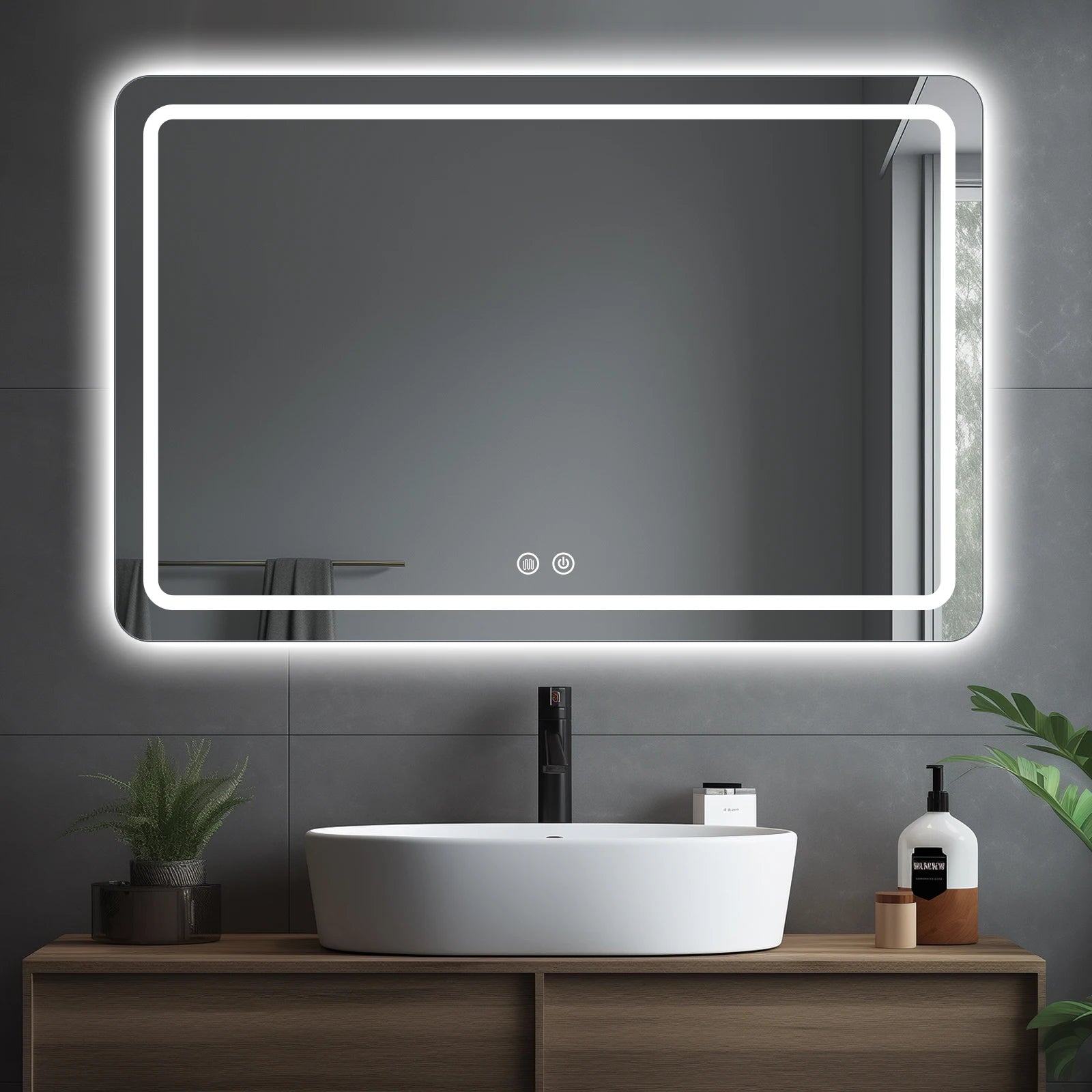 LED Bathroom Mirror Vanity  with Backlit Lights