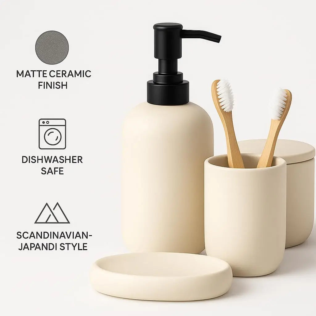Modern Ceramic Bathroom Set