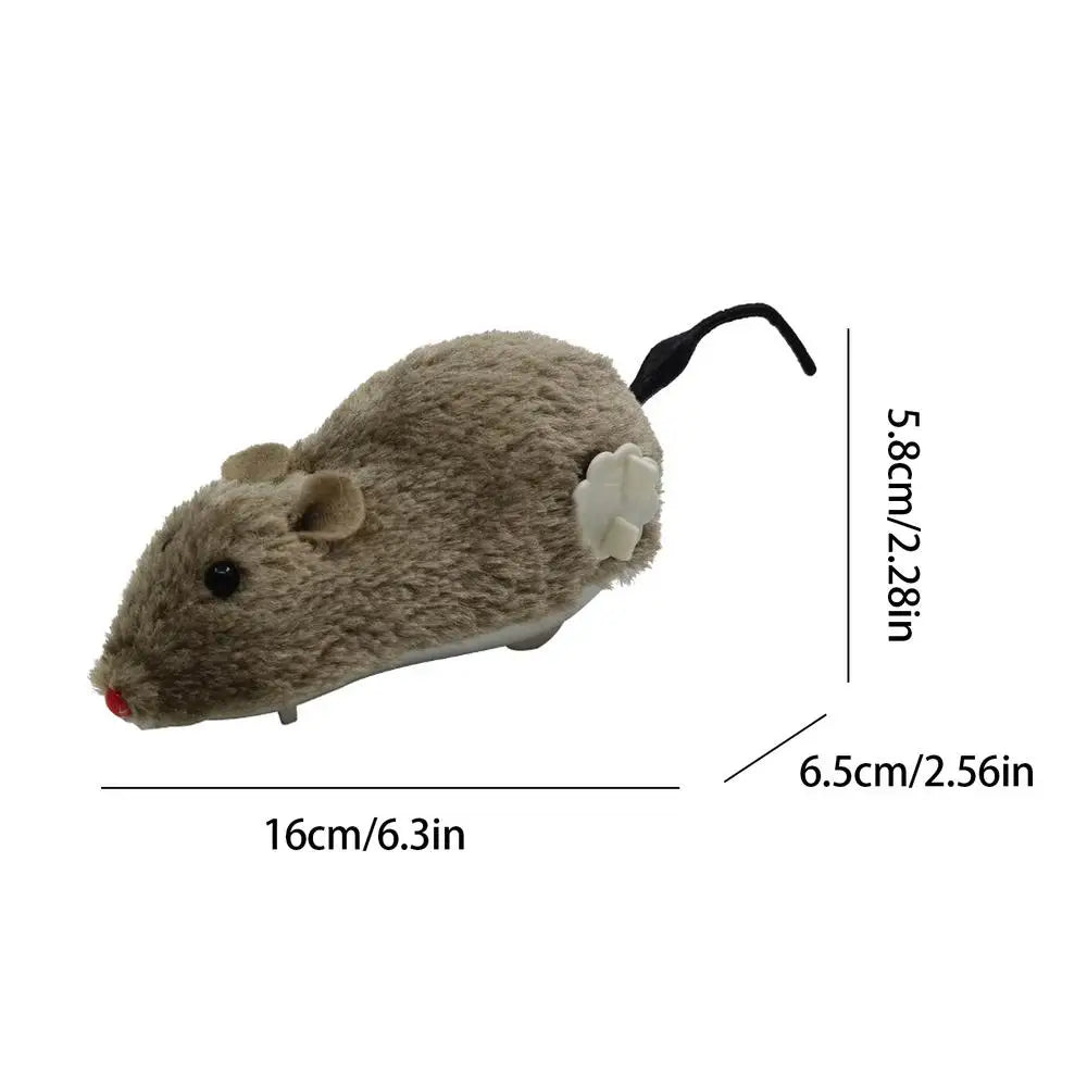 Fun Mouse and Interactive Plush Wind-Up Cat Toy
