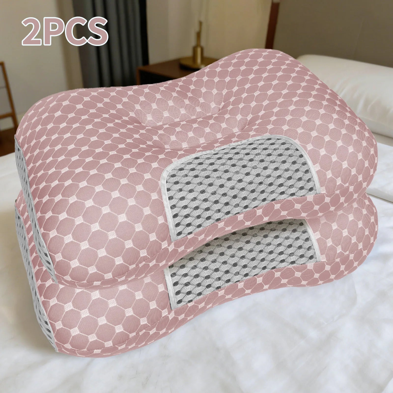 2-Pack Soft Knit Neck Massage Pillow