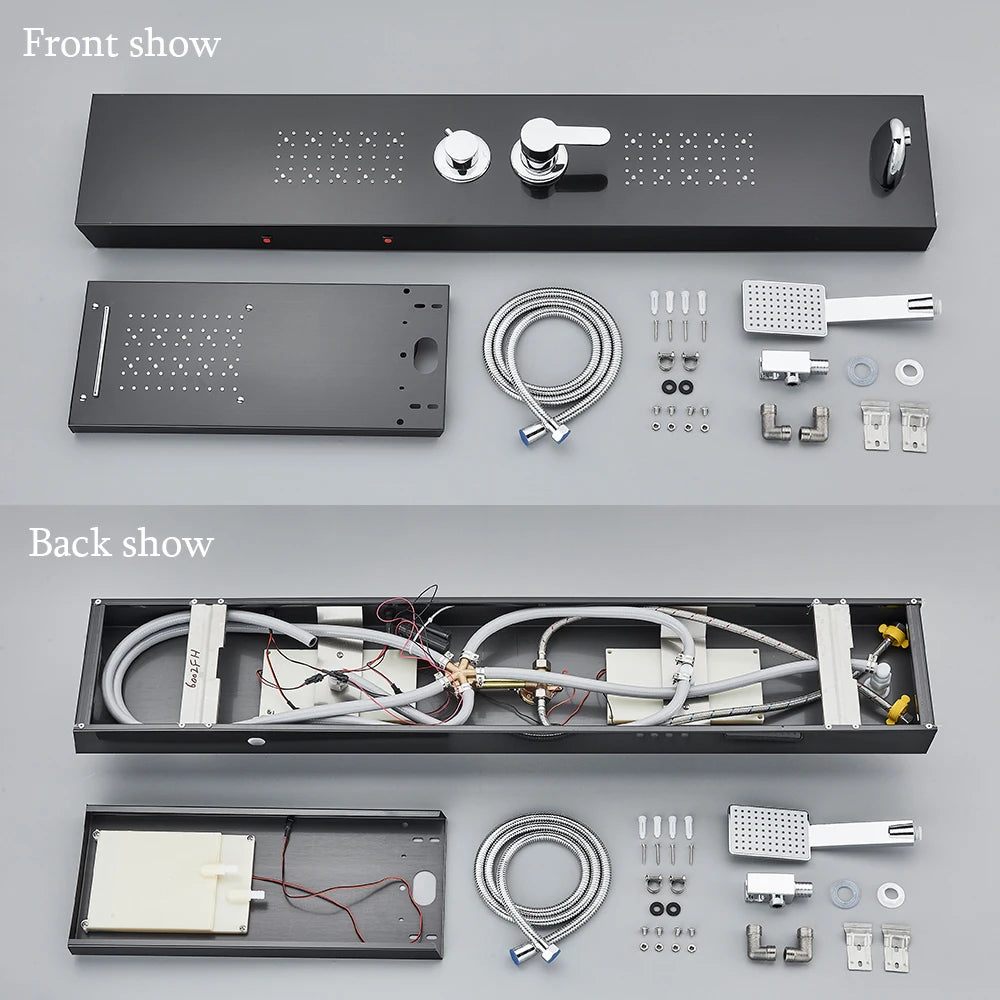 LED Shower Faucet Bathroom Rain Shower Panel
