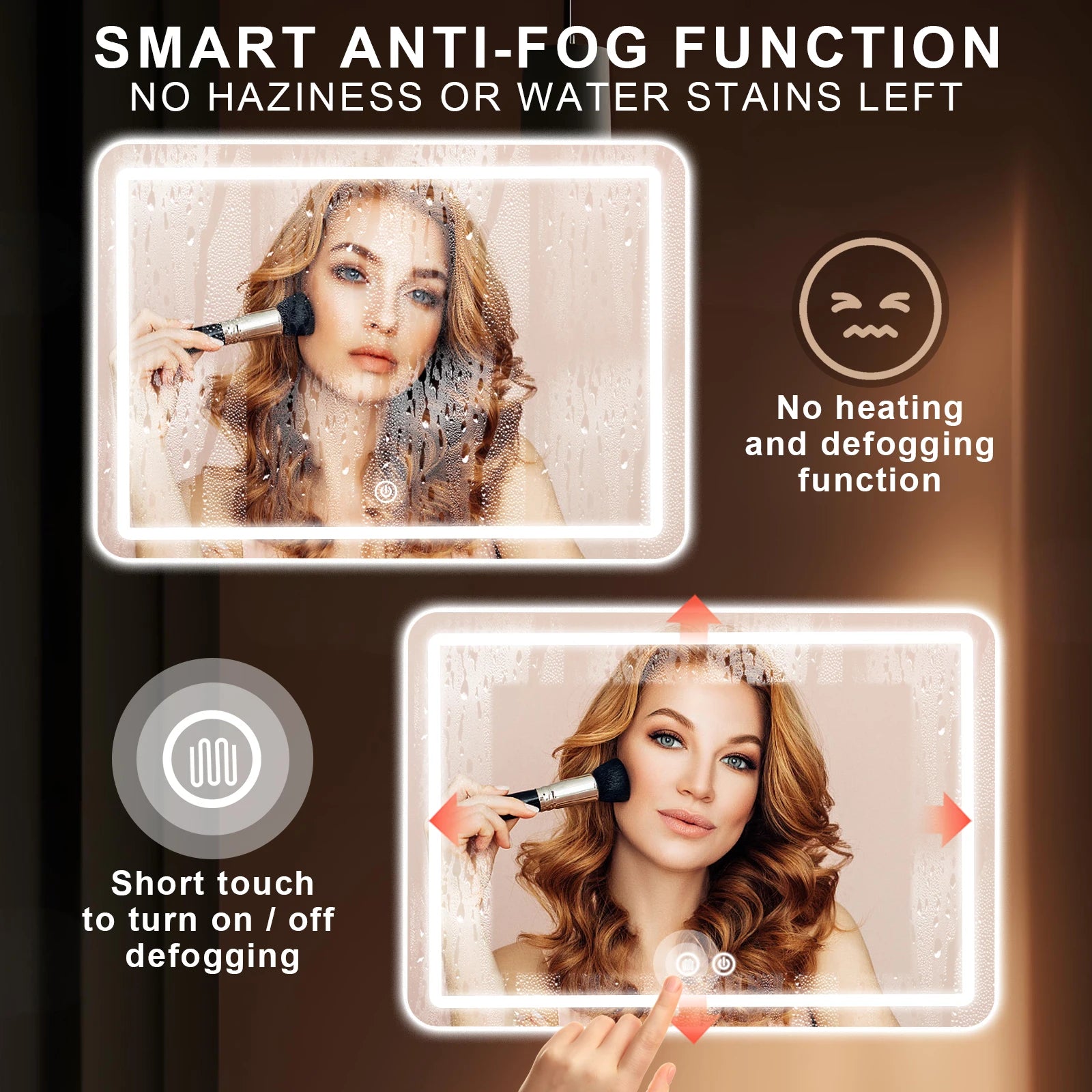 LED Bathroom Mirror Vanity  with Backlit Lights