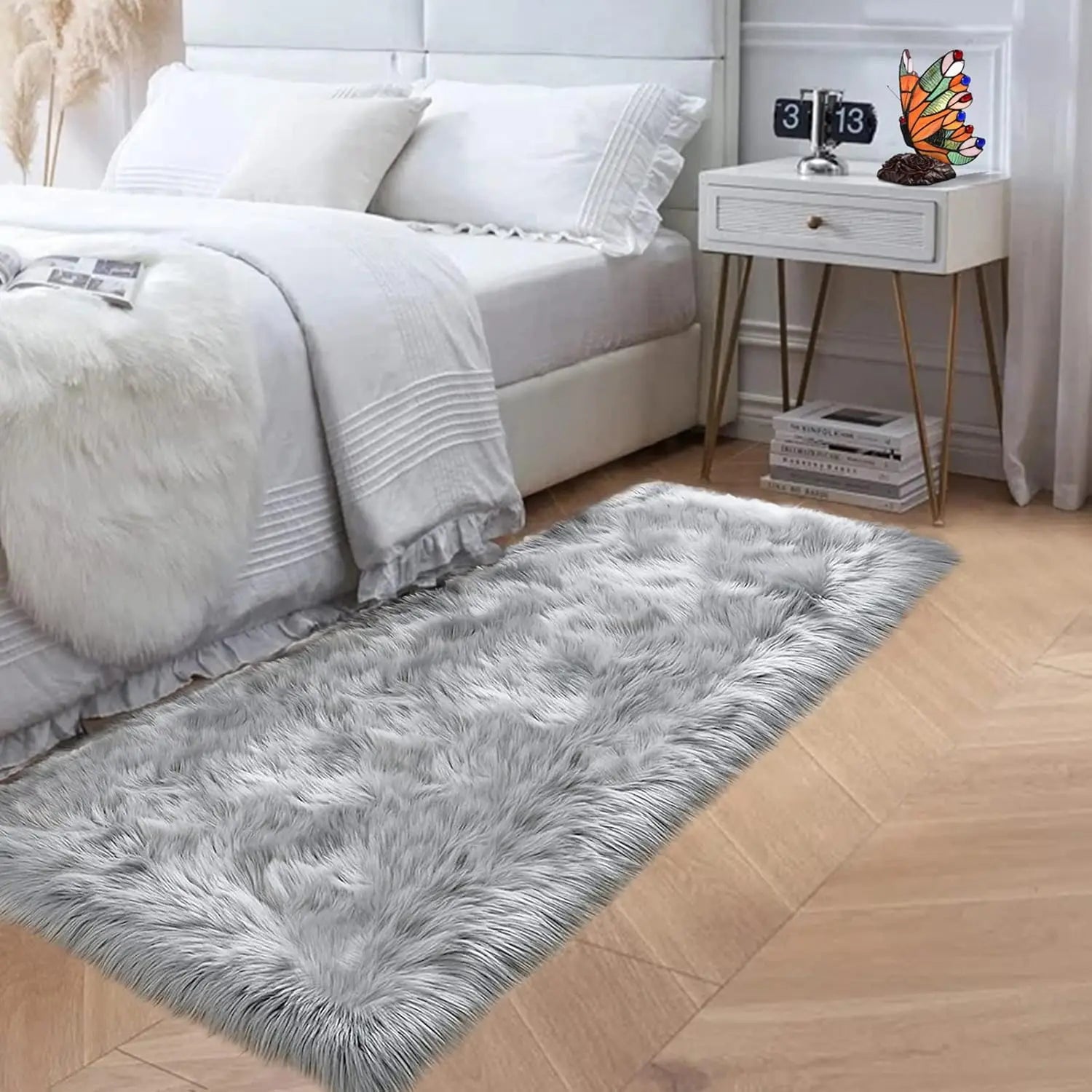 White and Grey Area Rugs 9x12