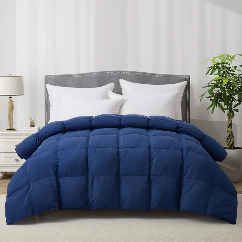 Goose Feather Down Comforter, Ultra Fluffy Duvet Insert
