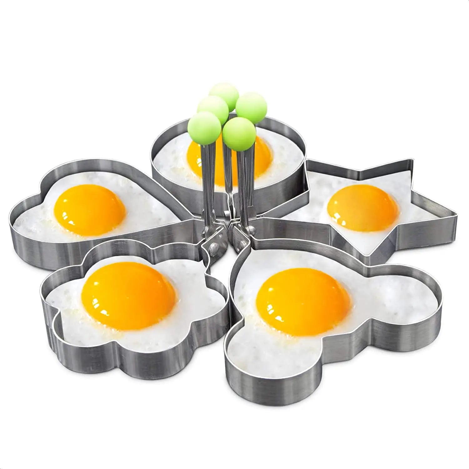 New Stainless Steel Fried Egg Mold Heart Pancake Maker