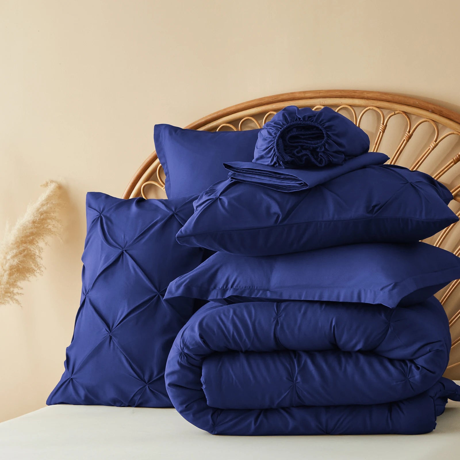 Bedding Set with Comforters, Sheets, and Pillowcases