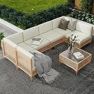 Wicker Outdoor Sectional Set