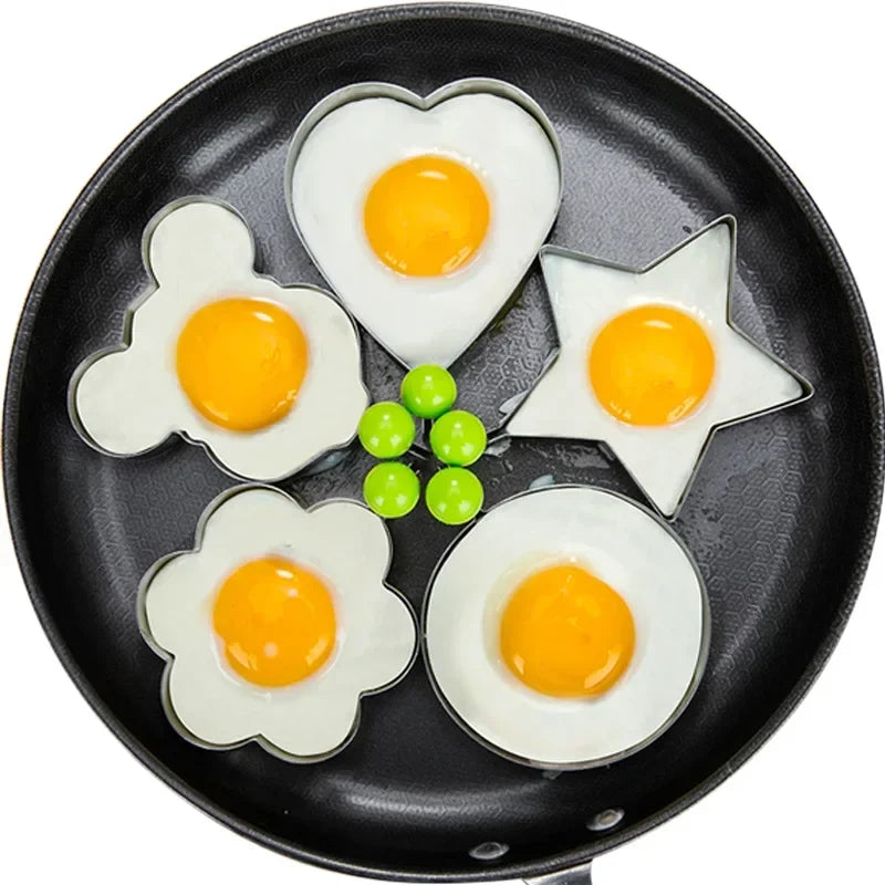New Stainless Steel Fried Egg Mold Heart Pancake Maker