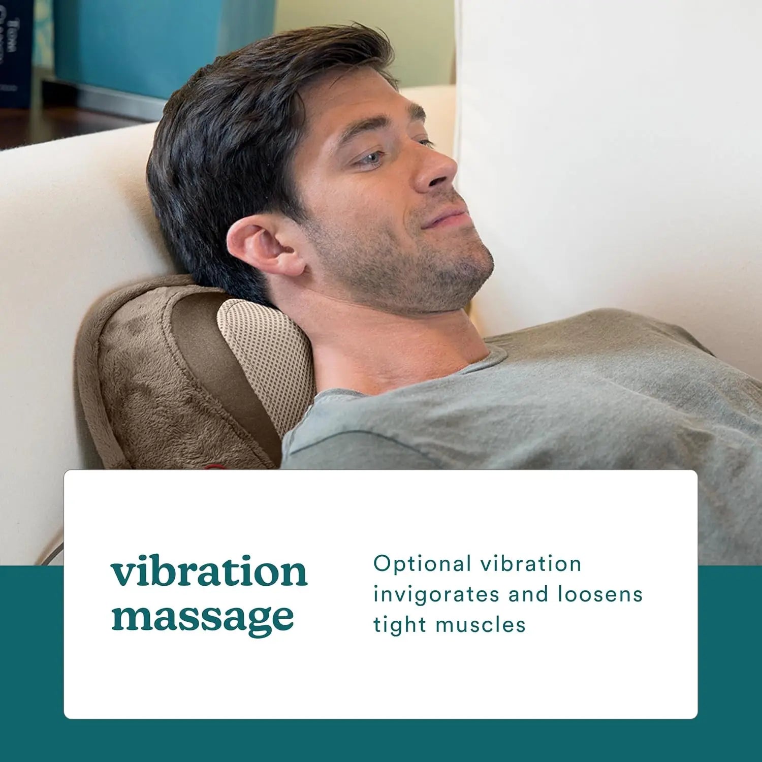 3D Shiatsu & Vibration Massage Pillow