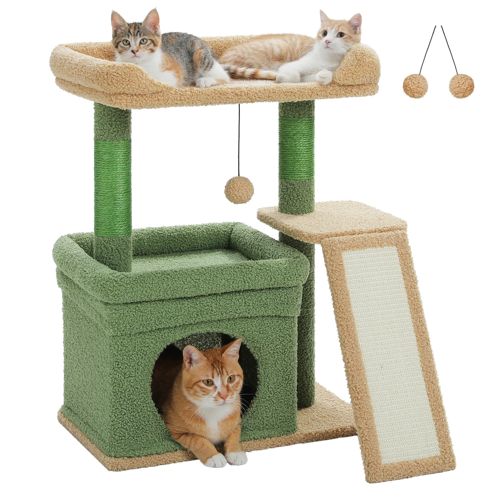 Small Cat Tree with Sisal Scratching Post