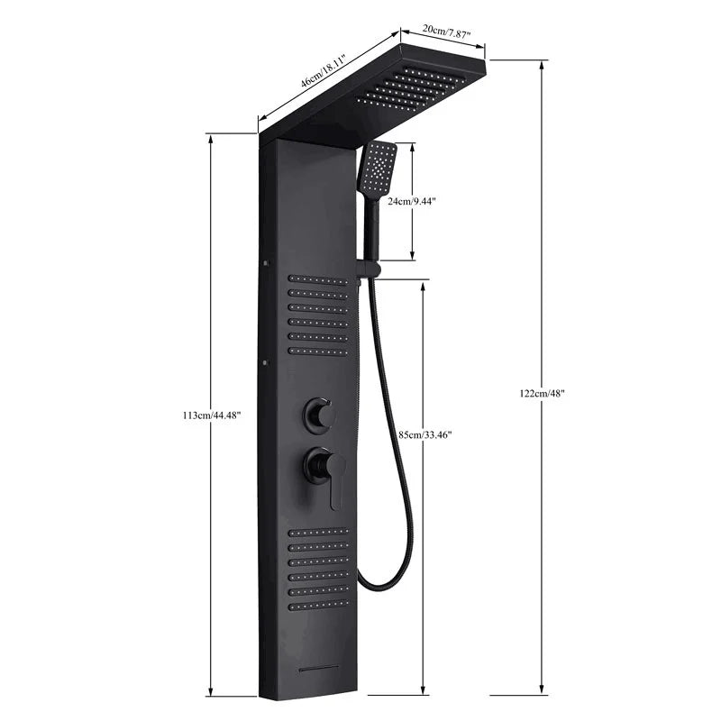 LED Shower Faucet Bathroom Rain Shower Panel