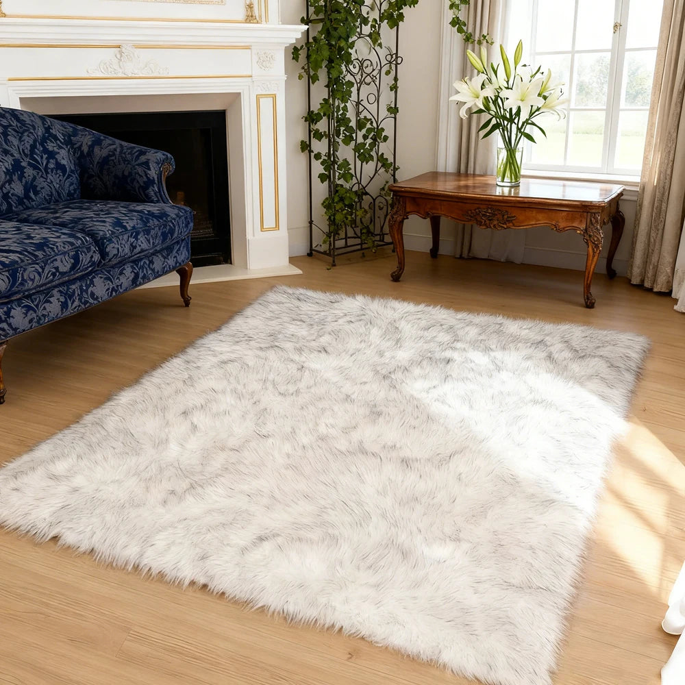 White and Grey Area Rugs 9x12