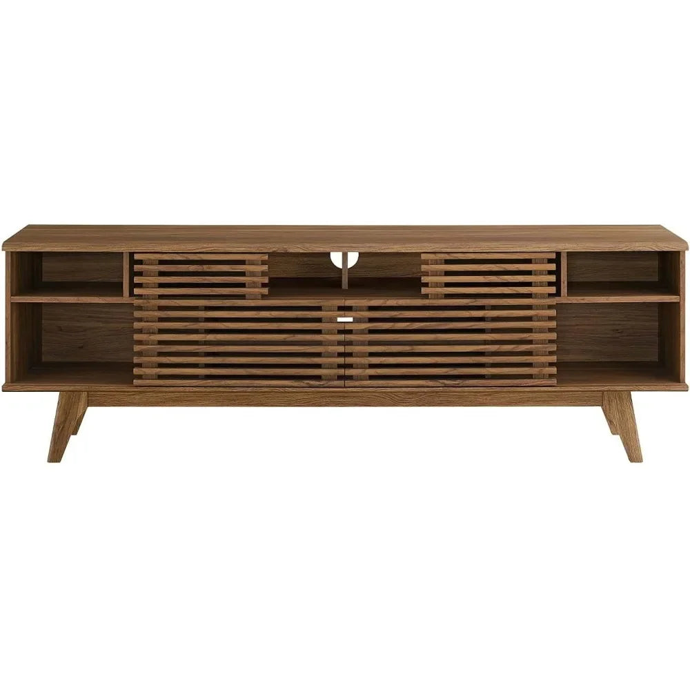 Mid-Century Modern Low Profile Media Console TV Stand