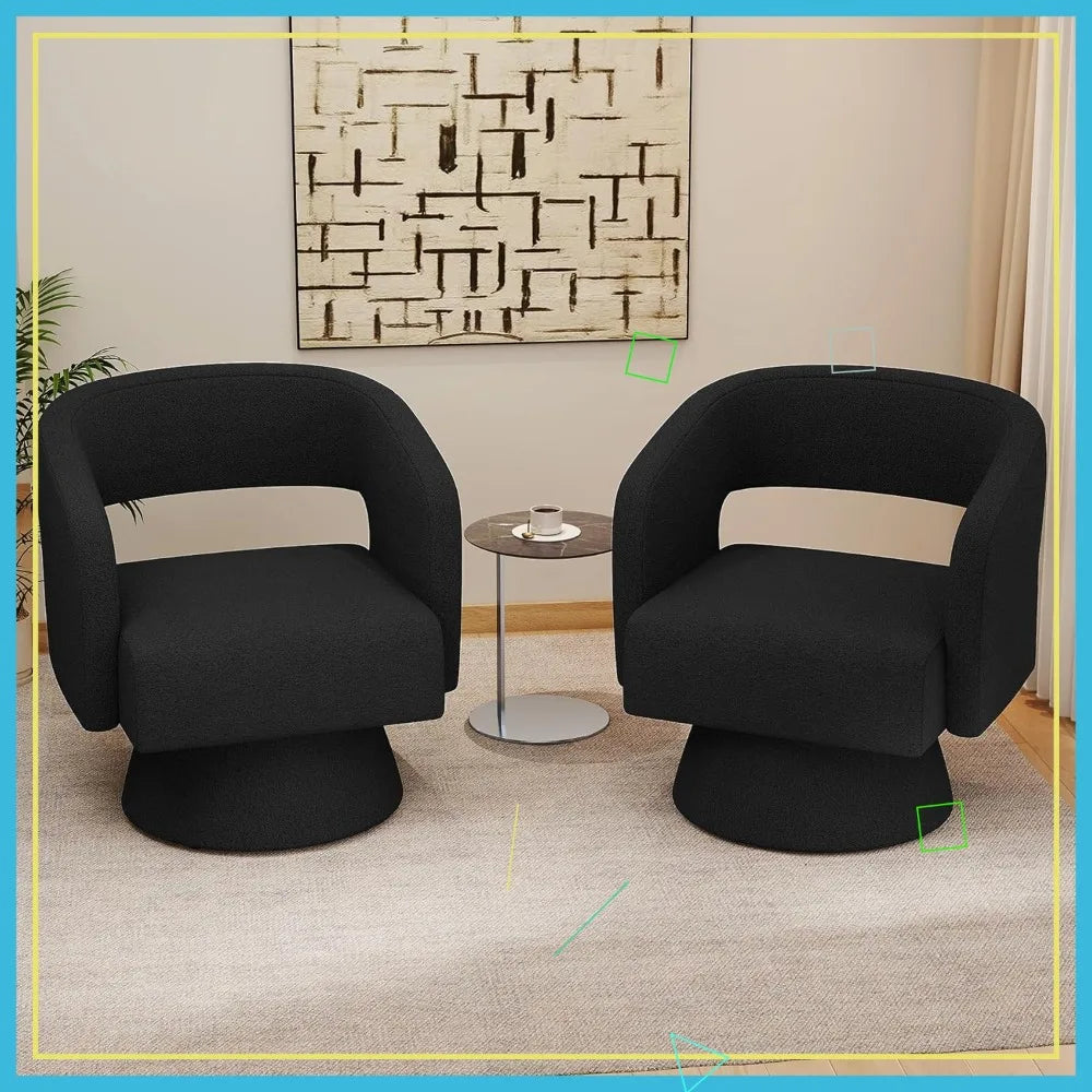 Modern Swivel Accent Chair Set of 2