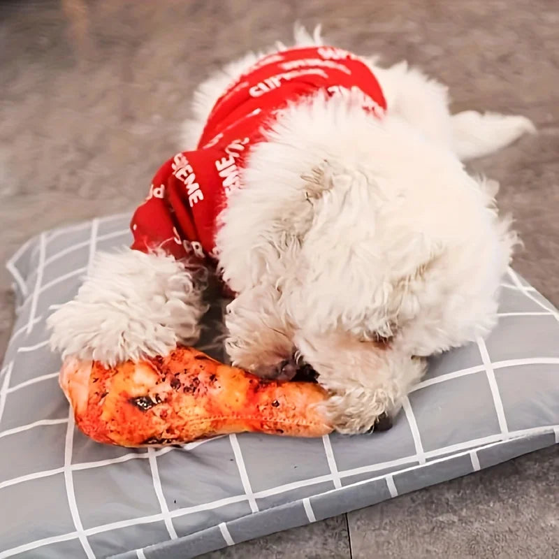 Realistic Chicken Leg Dog Chew Toy Durable Plush Teeth Cleaning for Small Medium Breeds Puppies Dental Health Pet Accessory