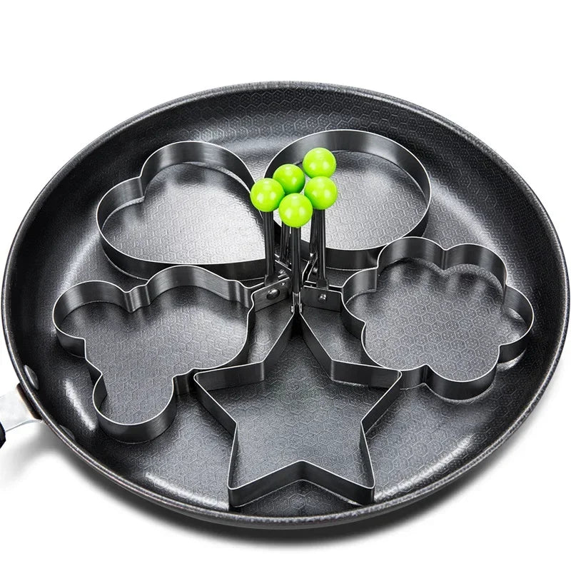 New Stainless Steel Fried Egg Mold Heart Pancake Maker