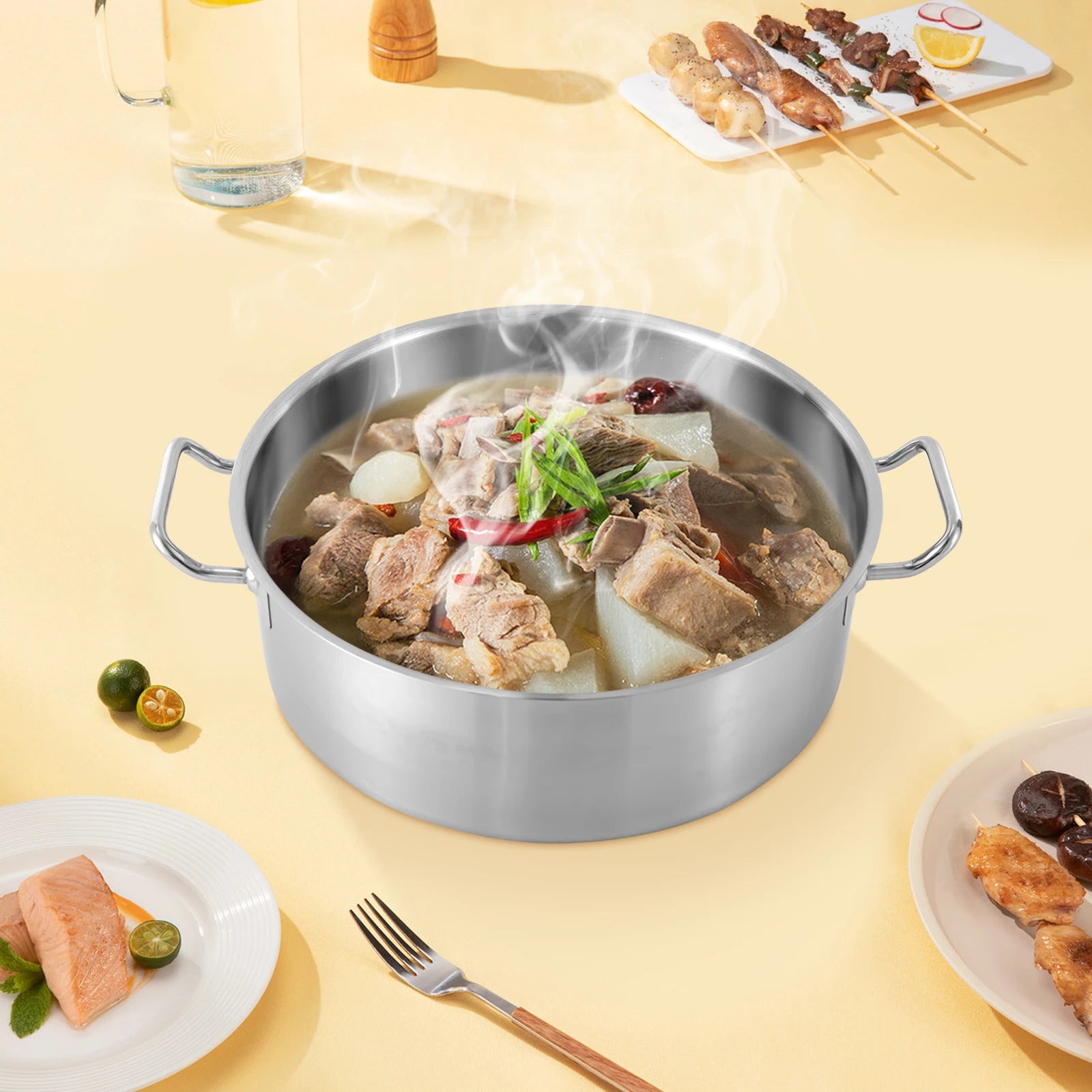 6lbs Stainless Steel Stockpot