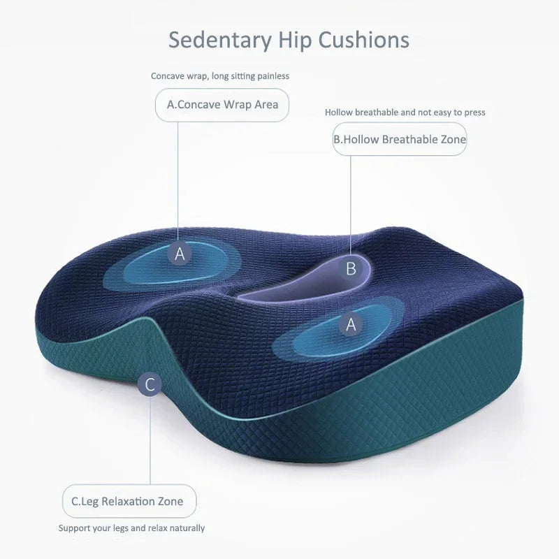Memory Foam Seat Cushion Set