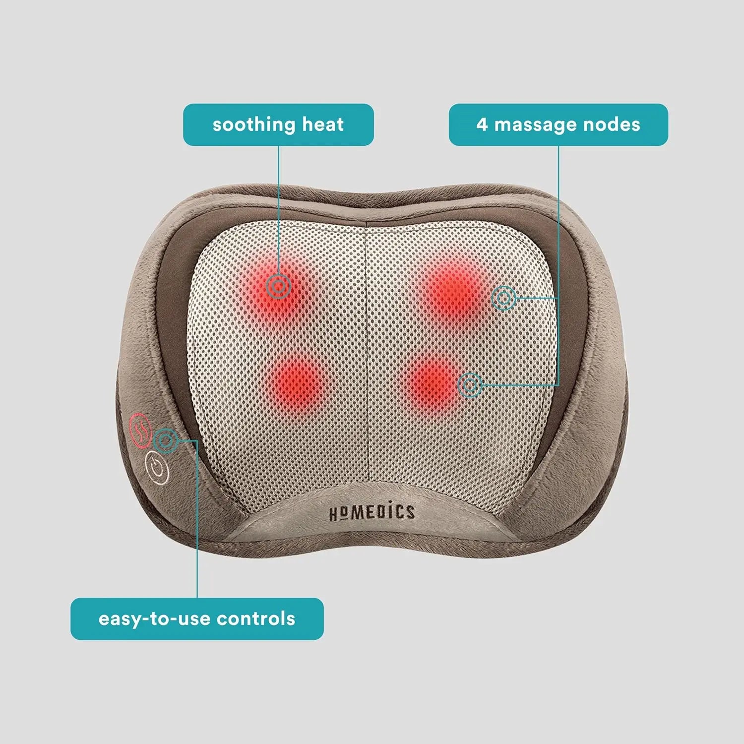 3D Shiatsu & Vibration Massage Pillow