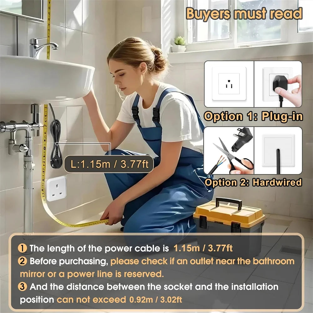 LED Bathroom Mirror Vanity  with Backlit Lights