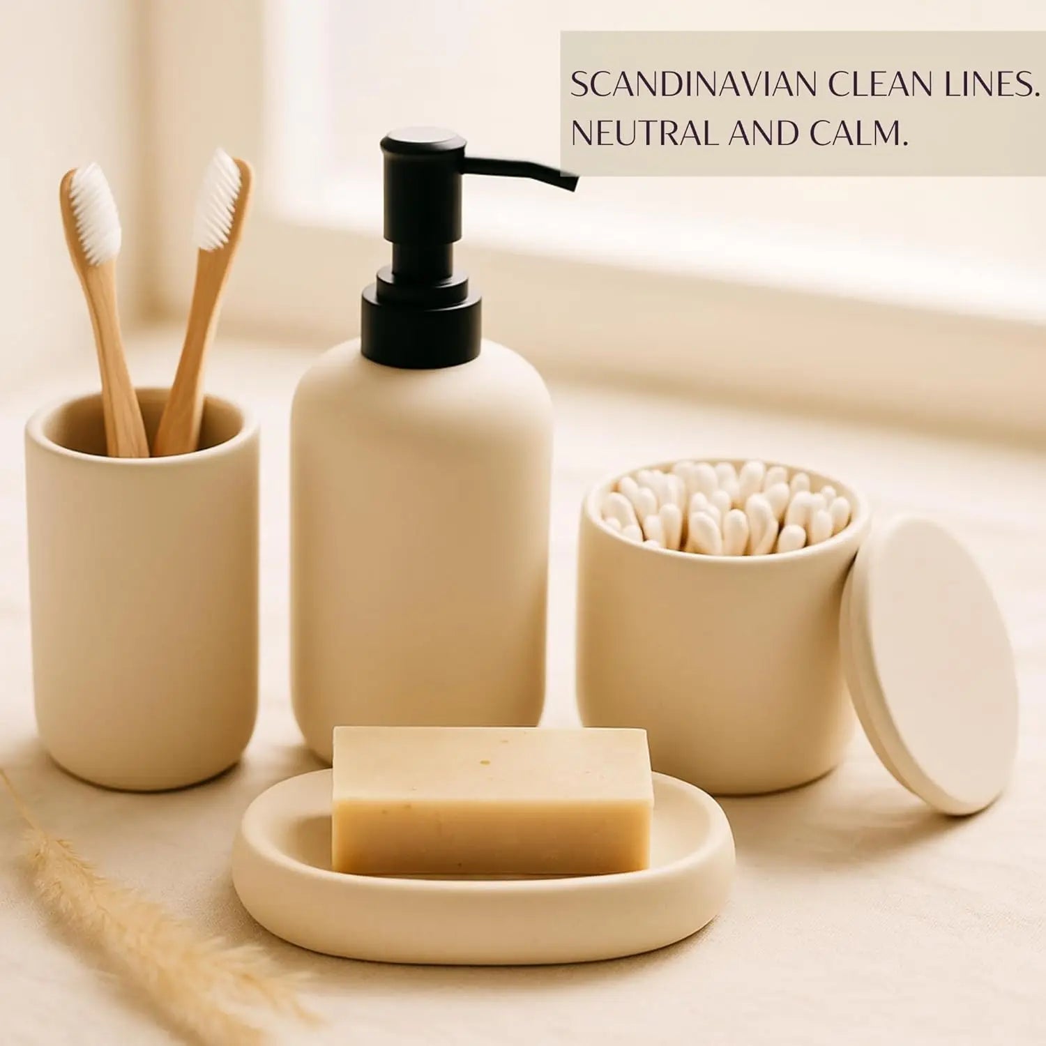 Modern Ceramic Bathroom Set