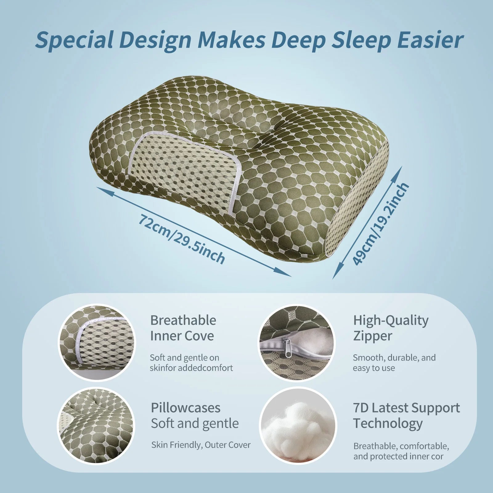 2-Pack Soft Knit Neck Massage Pillow