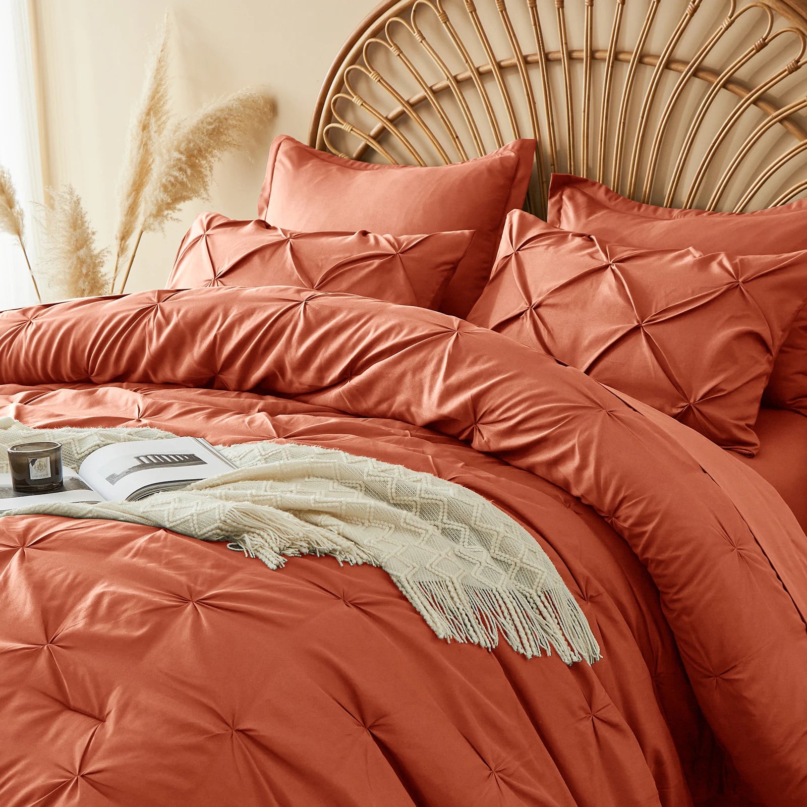 Bedding Set with Comforters, Sheets, and Pillowcases
