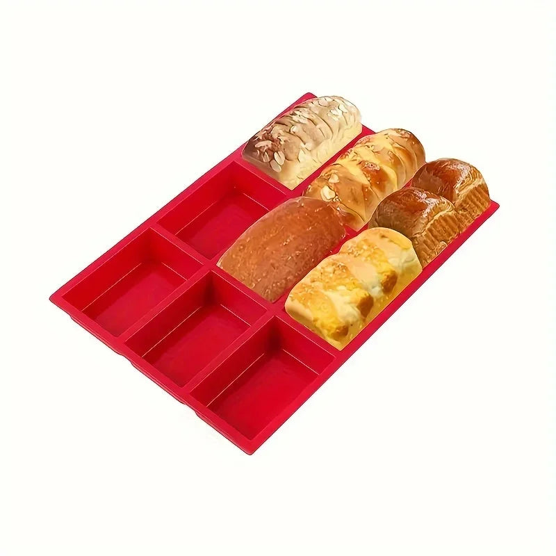 1pc 9-Cavity Silicone Mini Loaf  pan