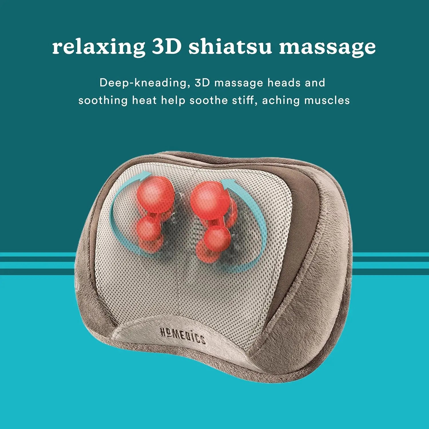 3D Shiatsu & Vibration Massage Pillow