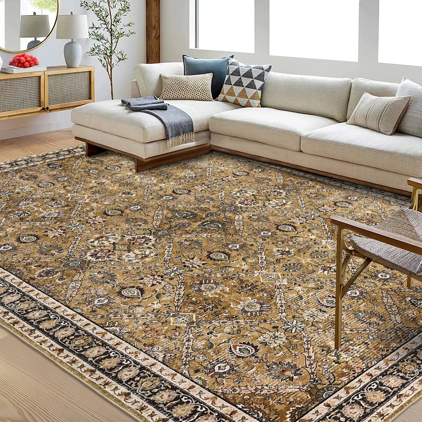 Non-Slip Living Room Accent Rug