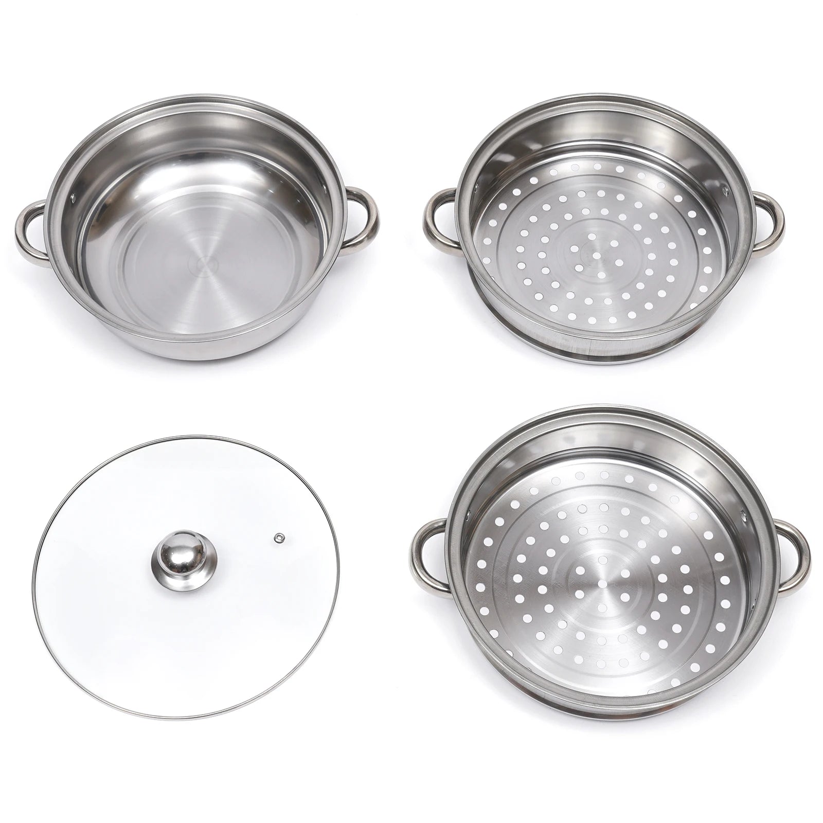 28CM Multi-Function 3 Tier Cook Food Veg Pot