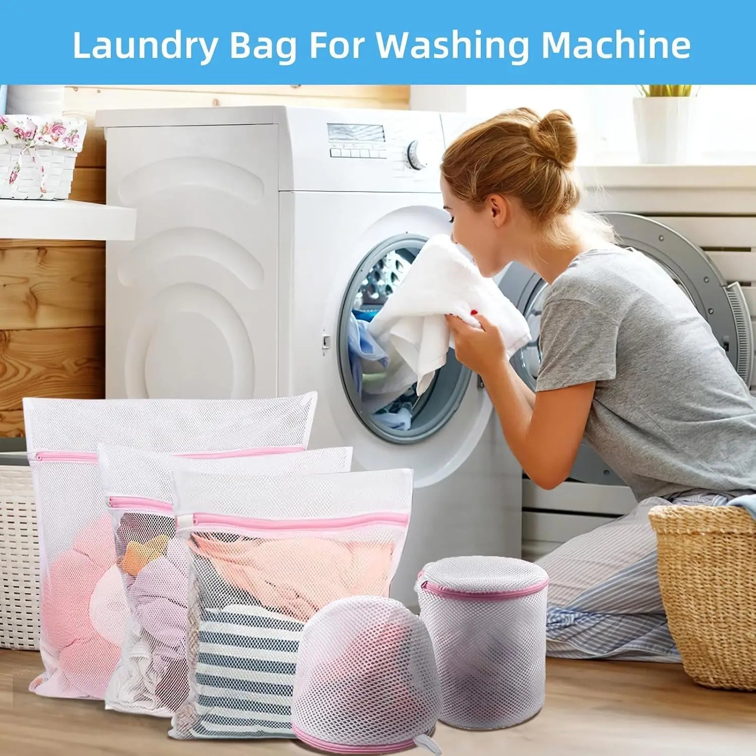 Durable Mesh Laundry Bags for Delicates