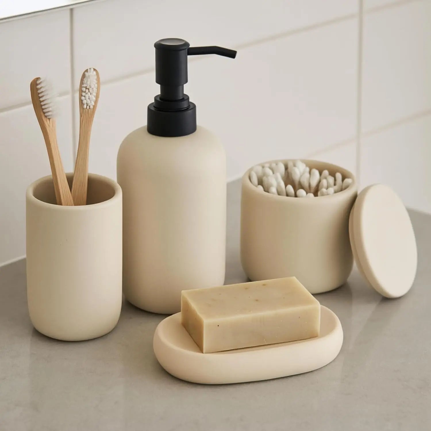 Modern Ceramic Bathroom Set