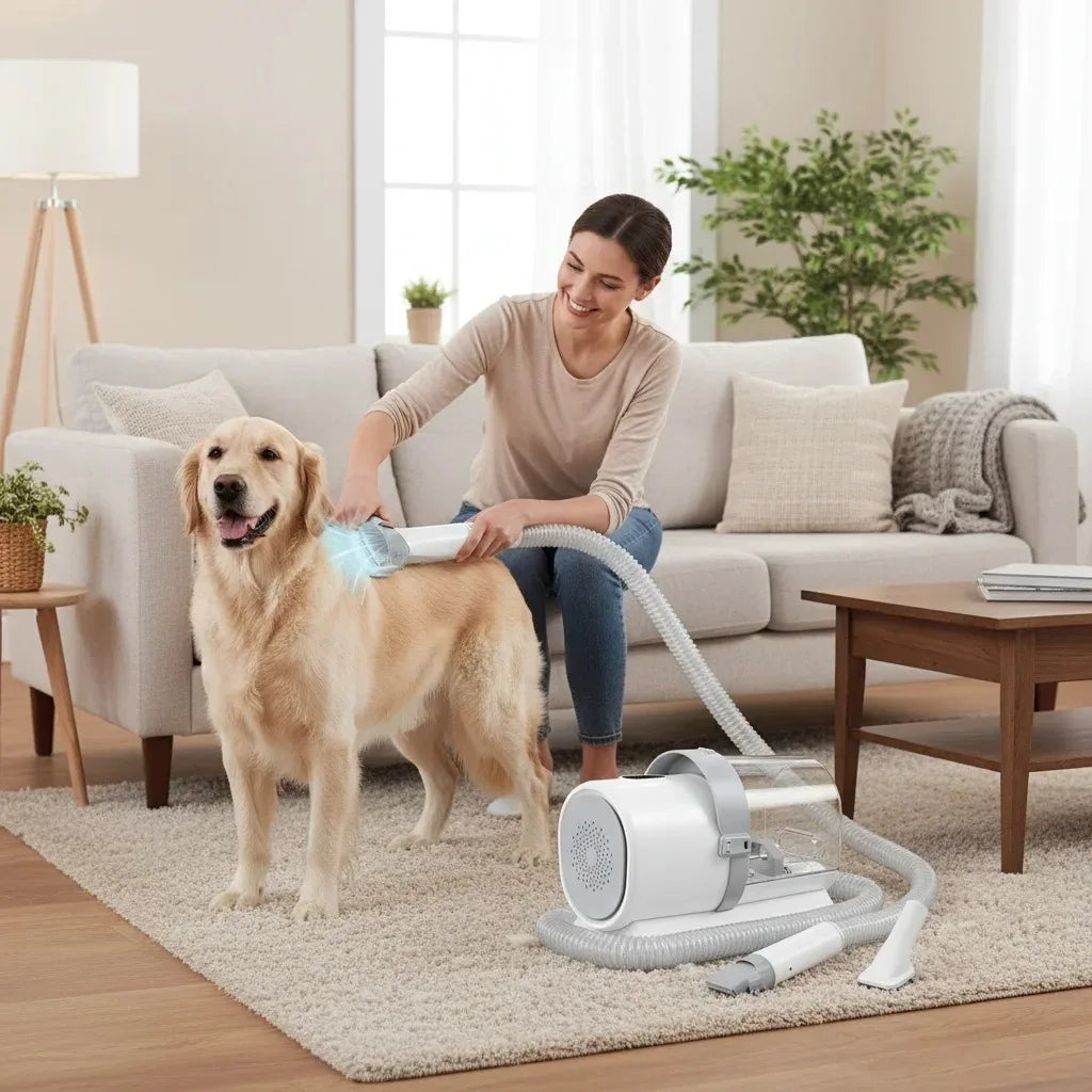 Pet Grooming Vacuum Kit with 2L Dust Cup