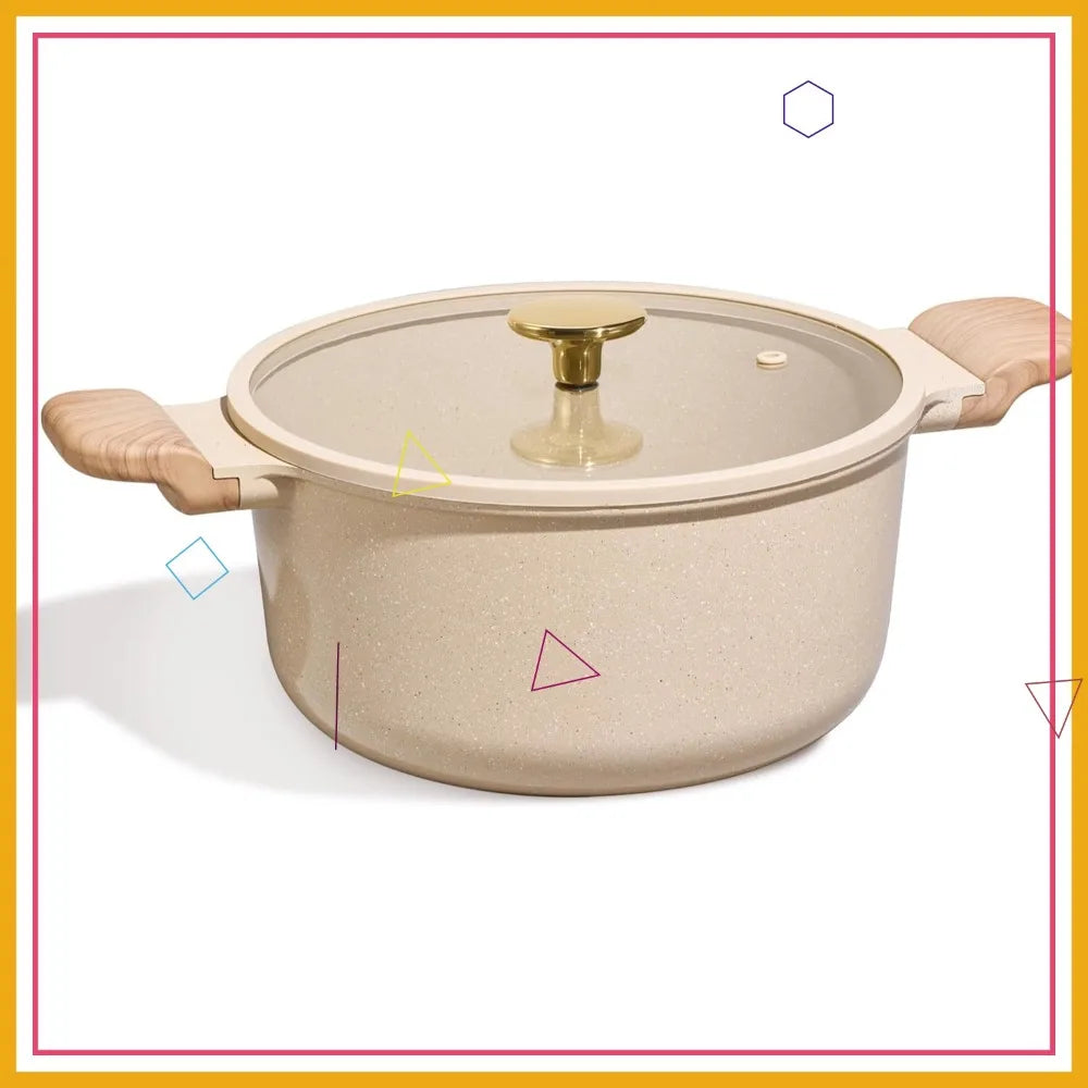 5 Qt Nonstick Ceramic Stock Pot with Lid