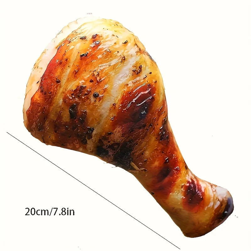 Realistic Chicken Leg Dog Chew Toy Durable Plush Teeth Cleaning for Small Medium Breeds Puppies Dental Health Pet Accessory