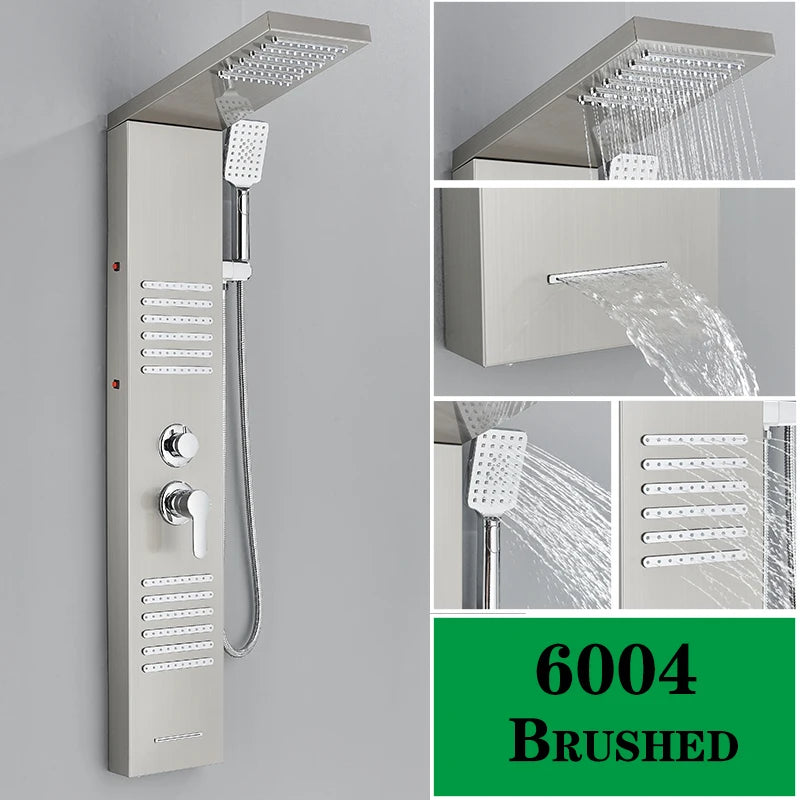 LED Shower Faucet Bathroom Rain Shower Panel